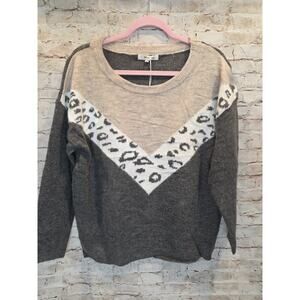 Miracle USA Womens Sweater Leopard Print Size S/M